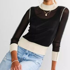 Gilded Intent Fitted Mesh Top